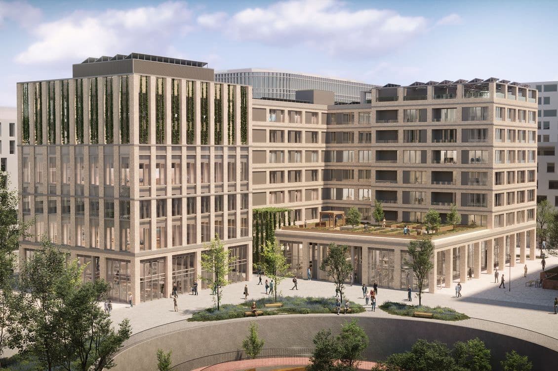 New modern project of a residence with 64 apartments in Belval