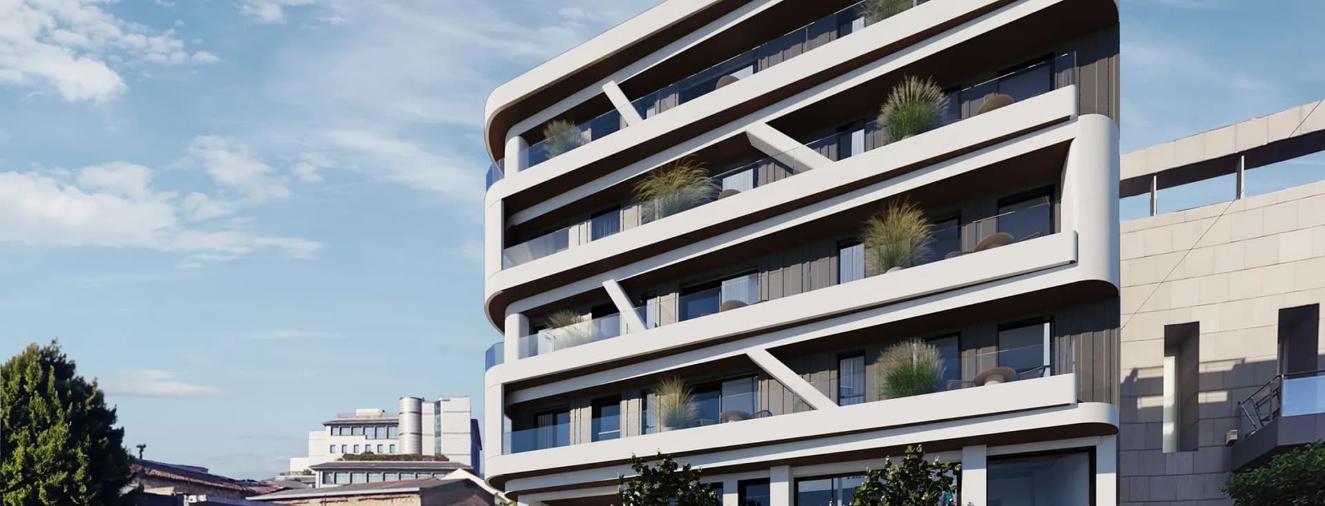 Side View from of a luxury residence