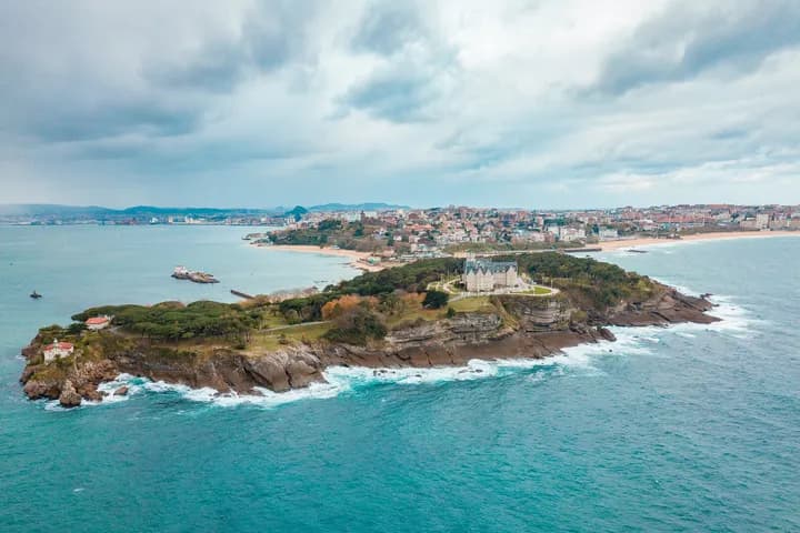 vista de la costa de Santander