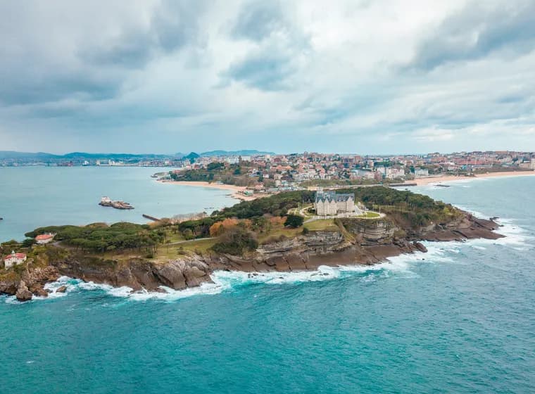vista de la costa de Santander