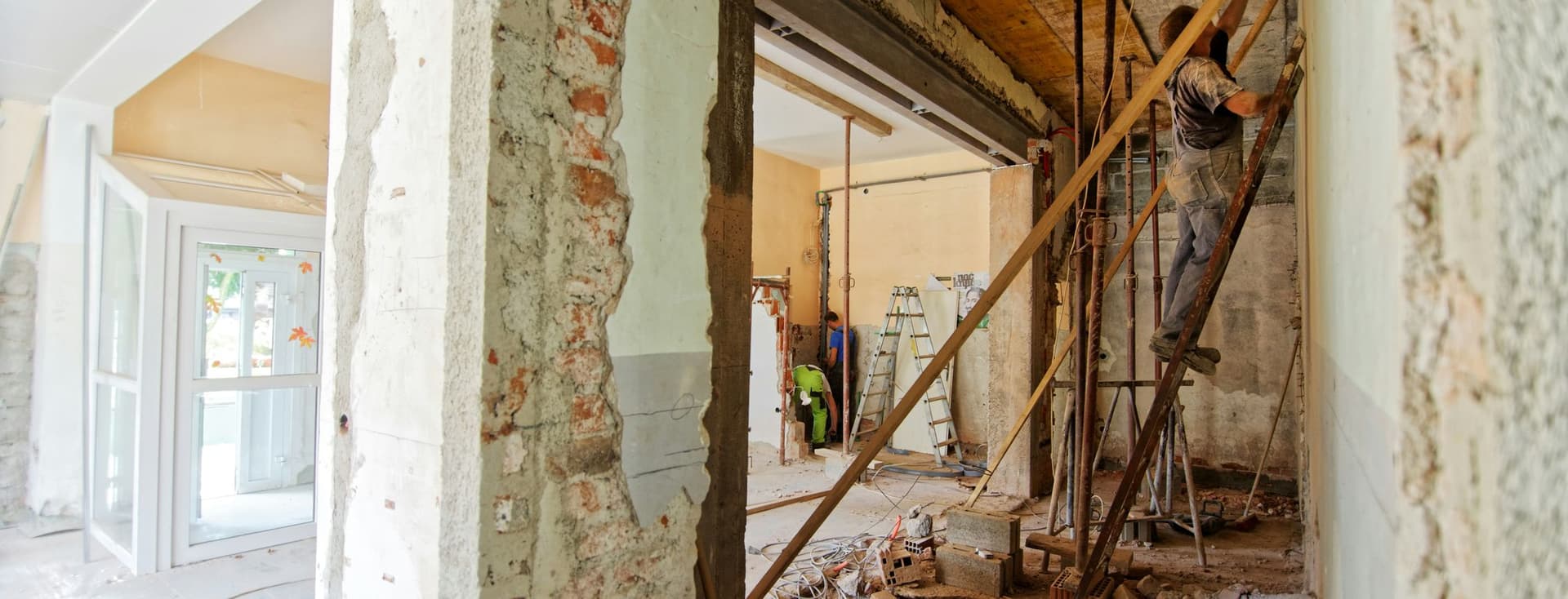 Apartment renovation partially completed