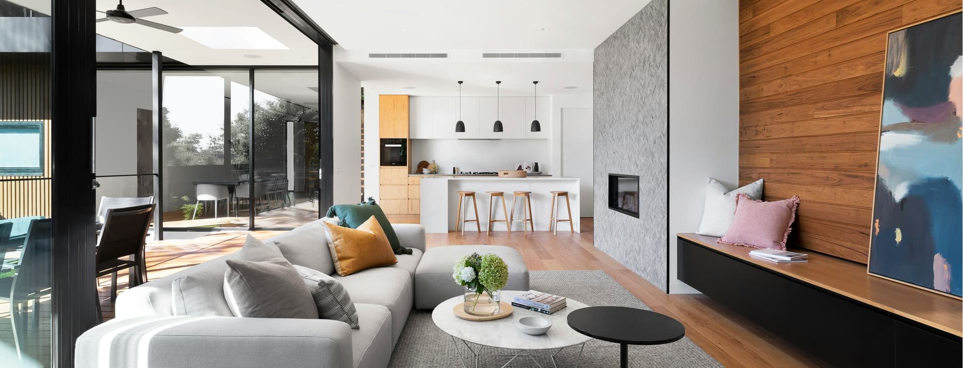 Salón de un inmueble de lujo