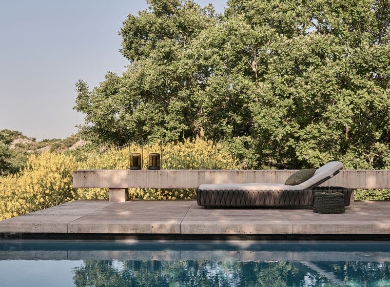 garden with pool