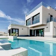 Una vivienda de lujo con piscina