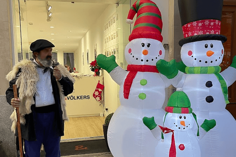 Olentzero en Enegel & Völkers Vitoria