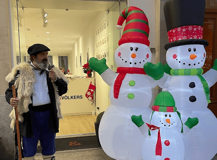 Olentzero en Enegel & Völkers Vitoria