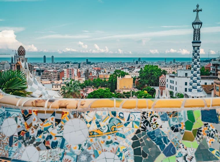 Vista de Barcelona desde el Park Güell