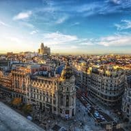 Vista área del centro de Madrid