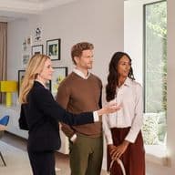 Viewing in a property with clients