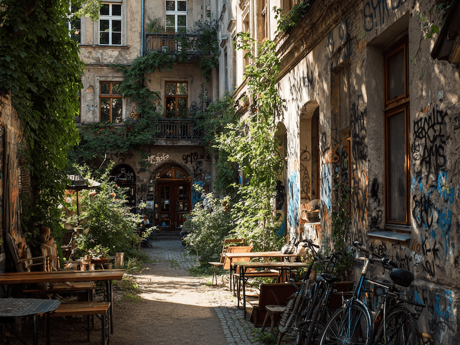 Berlin Rigaer Street Backyard